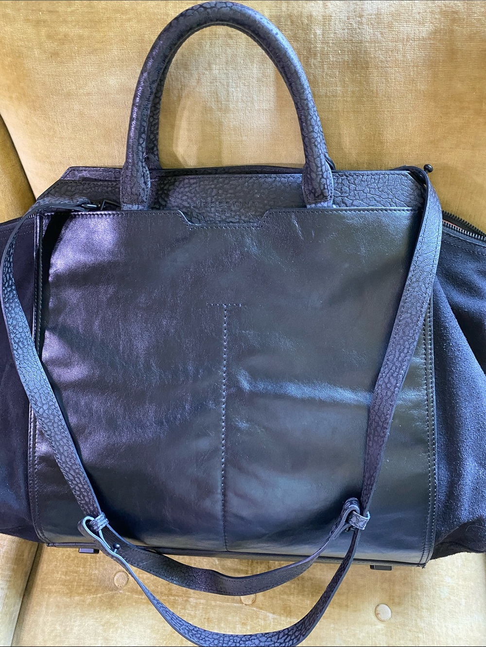 Weekender Liebeskind black leather bag - Picture 5 of 11